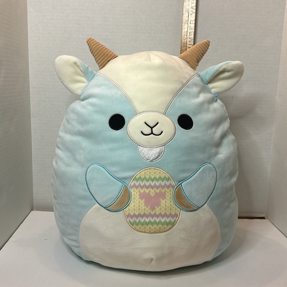 Squishmallow 16 inch Domingo the Goat Plush Holding Easter Egg 2023 - Picture 5 of 5